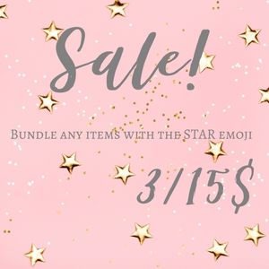 Closet sale! Items with ⭐ 3/15$!